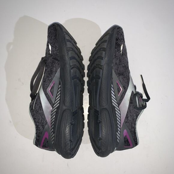 Brooks Adrenaline GTS 23 Shoes Womens Size 9 Black Gray Purple Running Sneakers - Picture 7 of 9